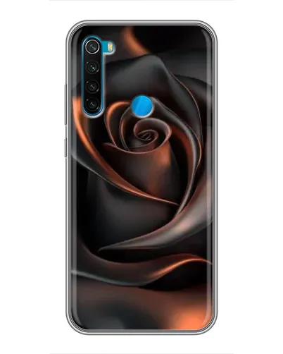 Чохол для Xiaomi Redmi Note 8 з картинкою «Шовкова чорна троянда»