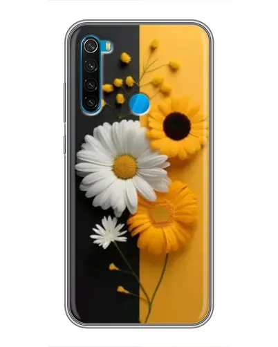 Чохол для Xiaomi Redmi Note 8 з картинкою «Соняшник та ромашка»
