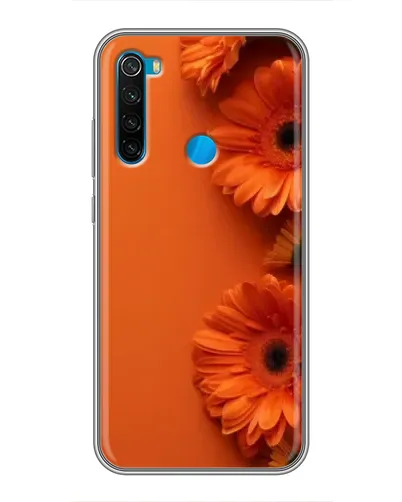 Чохол для Xiaomi Redmi Note 8 з картинкою «Помаранчеві гербери»