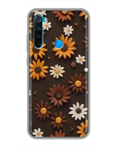 Чохол для Xiaomi Redmi Note 8 з картинкою «Візерунок з маленьких соняшників»