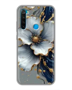 Чохол для Xiaomi Redmi Note 8 з картинкою «Біла квітка та золотий флюїд» Чохол для Xiaomi Redmi Note 8 з картинкою «Біла квітка та золотий флюїд»