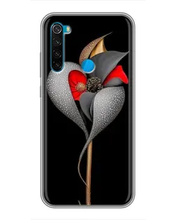Чохол для Xiaomi Redmi Note 8 з картинкою «Срібна фантазійна квітка» Чохол для Xiaomi Redmi Note 8 з картинкою «Срібна фантазійна квітка»
