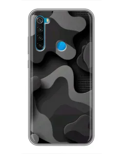 Чехол для Xiaomi Redmi Note 8 с картинкой «Темный абстрактный камуфляж» Чехол для Xiaomi Redmi Note 8 с картинкой «Темный абстрактный камуфляж»