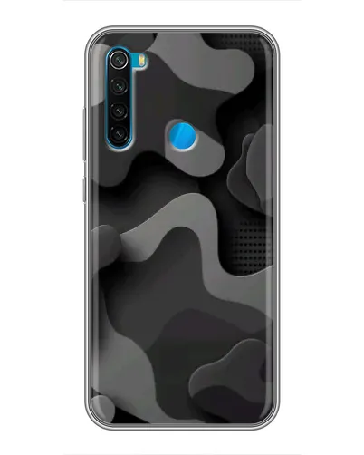 Чехол для Xiaomi Redmi Note 8 с картинкой «Темный абстрактный камуфляж»