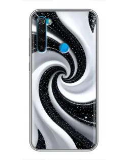 Чехол для Xiaomi Redmi Note 8 с картинкой «Черно-белая спираль» Чехол для Xiaomi Redmi Note 8 с картинкой «Черно-белая спираль»