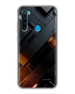 Чехол для Xiaomi Redmi Note 8 с картинкой «Черные геометрические блоки» Чехол для Xiaomi Redmi Note 8 с картинкой «Черные геометрические блоки»