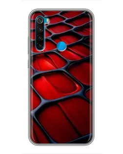 Чехол для Xiaomi Redmi Note 8 с картинкой «Красная глянцевая сетка» Чехол для Xiaomi Redmi Note 8 с картинкой «Красная глянцевая сетка»