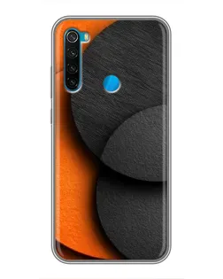 Чехол для Xiaomi Redmi Note 8 с картинкой «Геометрия оранжевых кругов» Чехол для Xiaomi Redmi Note 8 с картинкой «Геометрия оранжевых кругов»