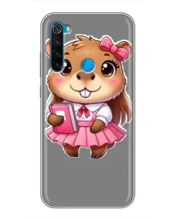 Чехол для Xiaomi Redmi Note 8 с картинкой «Девочка капибара» Чехол для Xiaomi Redmi Note 8 с картинкой «Девочка капибара»