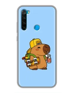 Чехол для Xiaomi Redmi Note 8 с картинкой «Капибара на скейте» Чехол для Xiaomi Redmi Note 8 с картинкой «Капибара на скейте»