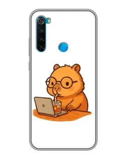 Чехол для Xiaomi Redmi Note 8 с картинкой «Капибара с ноутбуком» Чехол для Xiaomi Redmi Note 8 с картинкой «Капибара с ноутбуком»