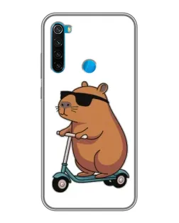 Чехол для Xiaomi Redmi Note 8 с картинкой «Капибара на самокате» Чехол для Xiaomi Redmi Note 8 с картинкой «Капибара на самокате»