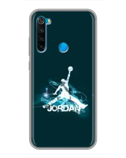 Чехол для Xiaomi Redmi Note 8T с картинкой «Jordan Blue Fire» Чехол для Xiaomi Redmi Note 8T с картинкой «Jordan Blue Fire»