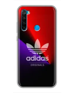 Чехол для Xiaomi Redmi Note 8T с картинкой «Adidas Red Neon»