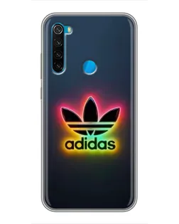 Чехол для Xiaomi Redmi Note 8T с картинкой «Неоновый Adidas»