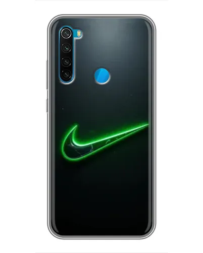 Чехол для Xiaomi Redmi Note 8T с картинкой «Неоновый контур Nike» Чехол для Xiaomi Redmi Note 8T с картинкой «Неоновый контур Nike»