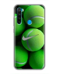 Чехол для Xiaomi Redmi Note 8T с картинкой «Теннисные мячи Найк»