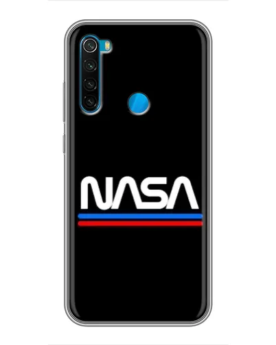 Чехол для Xiaomi Redmi Note 8T с картинкой «NASA — классика Red Blue»