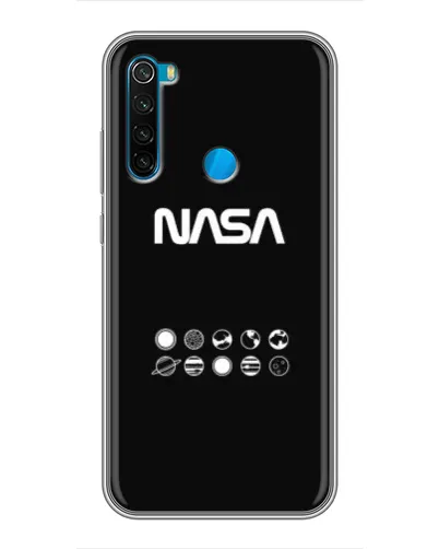 Чехол для Xiaomi Redmi Note 8T с картинкой «NASA — технический принт»