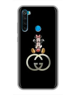 Чехол для Xiaomi Redmi Note 8T с картинкой «Минни Маус на лого»