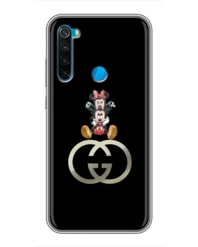 Чехол для Xiaomi Redmi Note 8T с картинкой «Минни Маус на лого»