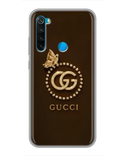 Чехол для Xiaomi Redmi Note 8T с картинкой «Gucci — золотая бабочка»