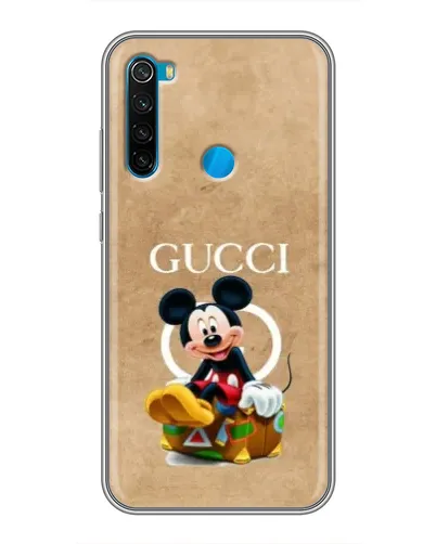 Чехол для Xiaomi Redmi Note 8T с картинкой «Микки Маус Gucci — крафт»