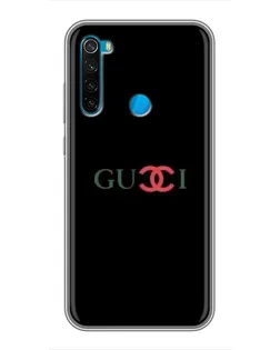 Чехол для Xiaomi Redmi Note 8T с картинкой «Gucci — красный градиент»
