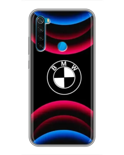 Чехол для Xiaomi Redmi Note 8T с картинкой «Логотип BMW и неоновые дуги» Чехол для Xiaomi Redmi Note 8T с картинкой «Логотип BMW и неоновые дуги»