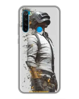 Чехол для Xiaomi Redmi Note 8T с картинкой «PUBG — боец в пыли»