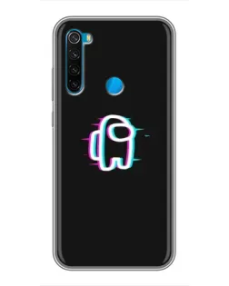 Чехол для Xiaomi Redmi Note 8T с картинкой «Among Us неон»