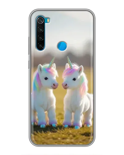 Чехол для Xiaomi Redmi Note 8T с картинкой «Пара единорогов» Чехол для Xiaomi Redmi Note 8T с картинкой «Пара единорогов»