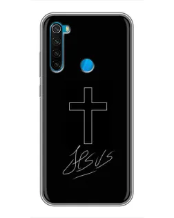 Чехол для Xiaomi Redmi Note 8T с картинкой «Графический крест Jesus» Чехол для Xiaomi Redmi Note 8T с картинкой «Графический крест Jesus»