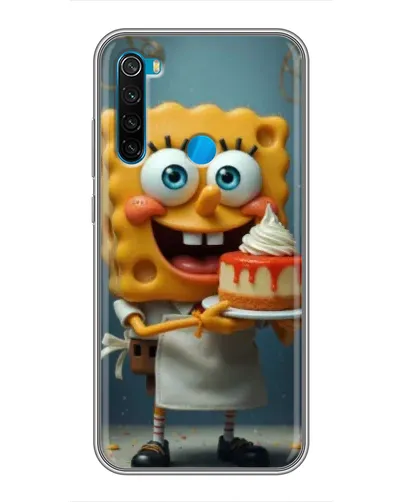 Чехол для Xiaomi Redmi Note 8T с картинкой «Повар Спанч Боб»