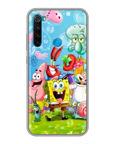 Чехол для Xiaomi Redmi Note 8T с картинкой «Губка Боб и друзья» Чехол для Xiaomi Redmi Note 8T с картинкой «Губка Боб и друзья»