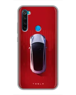 Чехол для Xiaomi Redmi Note 8T с картинкой «Tesla Top View»