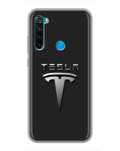Чехол для Xiaomi Redmi Note 8T с картинкой «Стальной логотип Tesla» Чехол для Xiaomi Redmi Note 8T с картинкой «Стальной логотип Tesla»