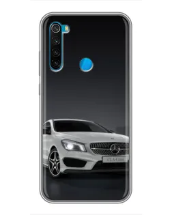 Чехол для Xiaomi Redmi Note 8T с картинкой «Mercedes AMG GT Silver»