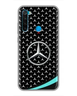 Чехол для Xiaomi Redmi Note 8T с картинкой «Mercedes — бирюзовый акцент»