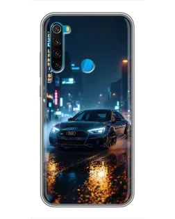 Чехол для Xiaomi Redmi Note 8T с картинкой «Ночной город и Audi»
