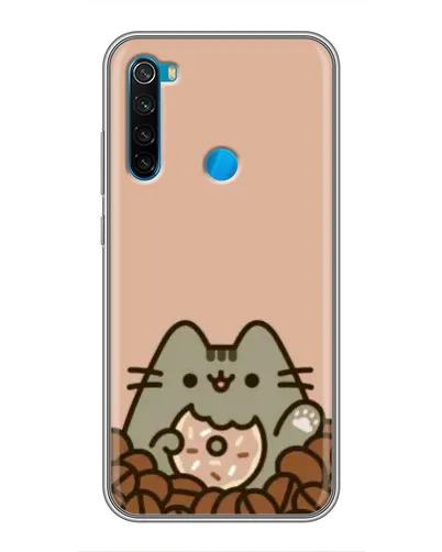 Чехол для Xiaomi Redmi Note 8T с картинкой «Кофейный Пушин»