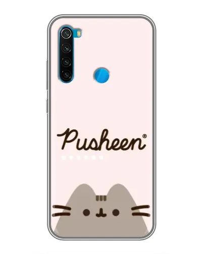 Чехол для Xiaomi Redmi Note 8T с картинкой «Pusheen логотип»