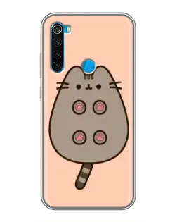 Чехол для Xiaomi Redmi Note 8T с картинкой «Пушин пузиком кверху»