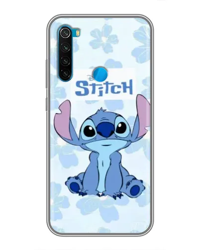 Чехол для Xiaomi Redmi Note 8T с картинкой «Stitch среди цветов»