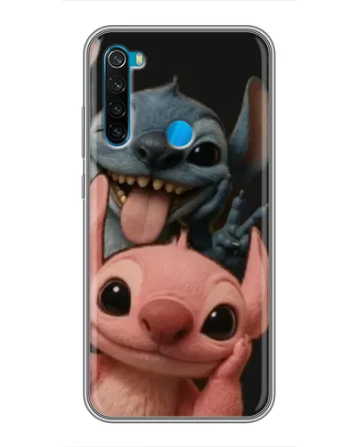 Чехол для Xiaomi Redmi Note 8T с картинкой «Стич и Ангел»