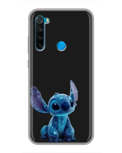 Чехол для Xiaomi Redmi Note 8T с картинкой «Стич на черном»