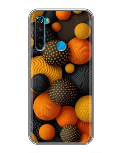 Чехол для Xiaomi Redmi Note 8T с картинкой «Объемные оранжевые сферы» Чехол для Xiaomi Redmi Note 8T с картинкой «Объемные оранжевые сферы»