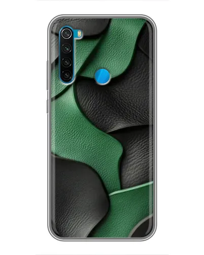 Чехол для Xiaomi Redmi Note 8T с картинкой «Зеленые кожаные волны» Чехол для Xiaomi Redmi Note 8T с картинкой «Зеленые кожаные волны»