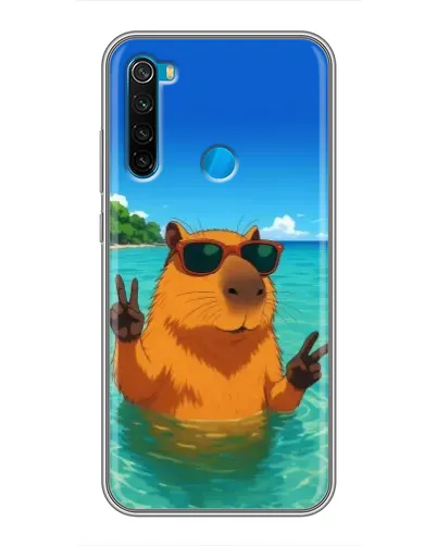 Чехол для Xiaomi Redmi Note 8T с картинкой «Морская капибара» Чехол для Xiaomi Redmi Note 8T с картинкой «Морская капибара»