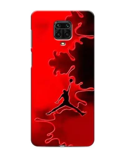 Чехол для Xiaomi Redmi Note 9 Pro Max с картинкой «Jordan Red Smoke»